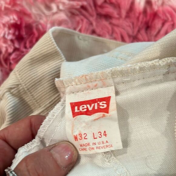 Levi's Corduroy Men's Pants, Excellent Like new condition, off white 32 x 34 - Picture 2 of 12